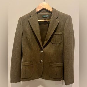 Ralph Lauren Herringbone Tweed Women’s Blazer